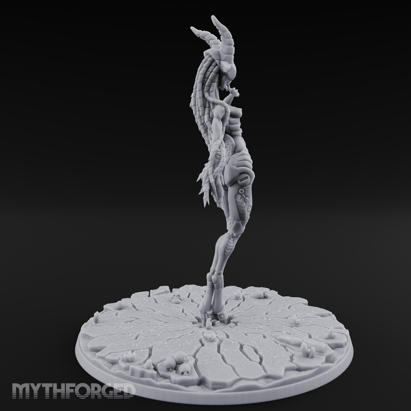 Ascending In Glory Demon Lord Miniature for Dungeons and Dragons, Pathfinder or other TTRPGs