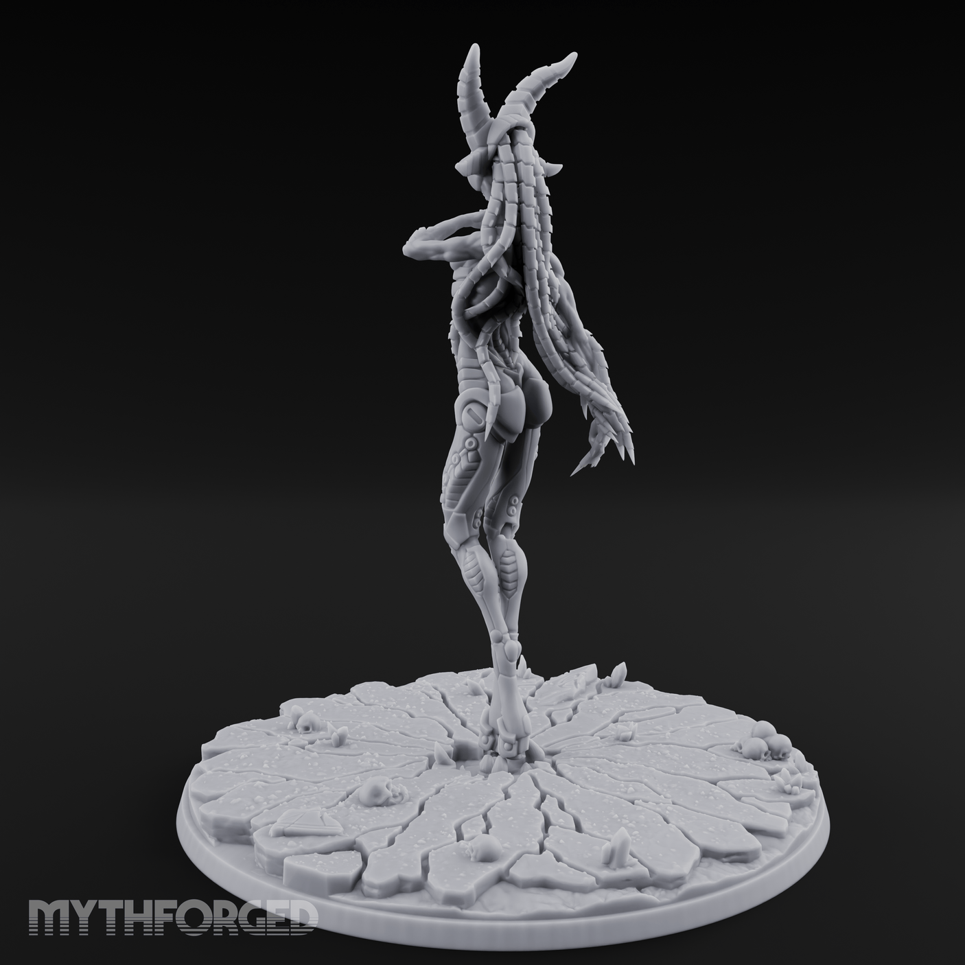 Ascending In Glory Demon Lord Miniature for Dungeons and Dragons, Pathfinder or other TTRPGs