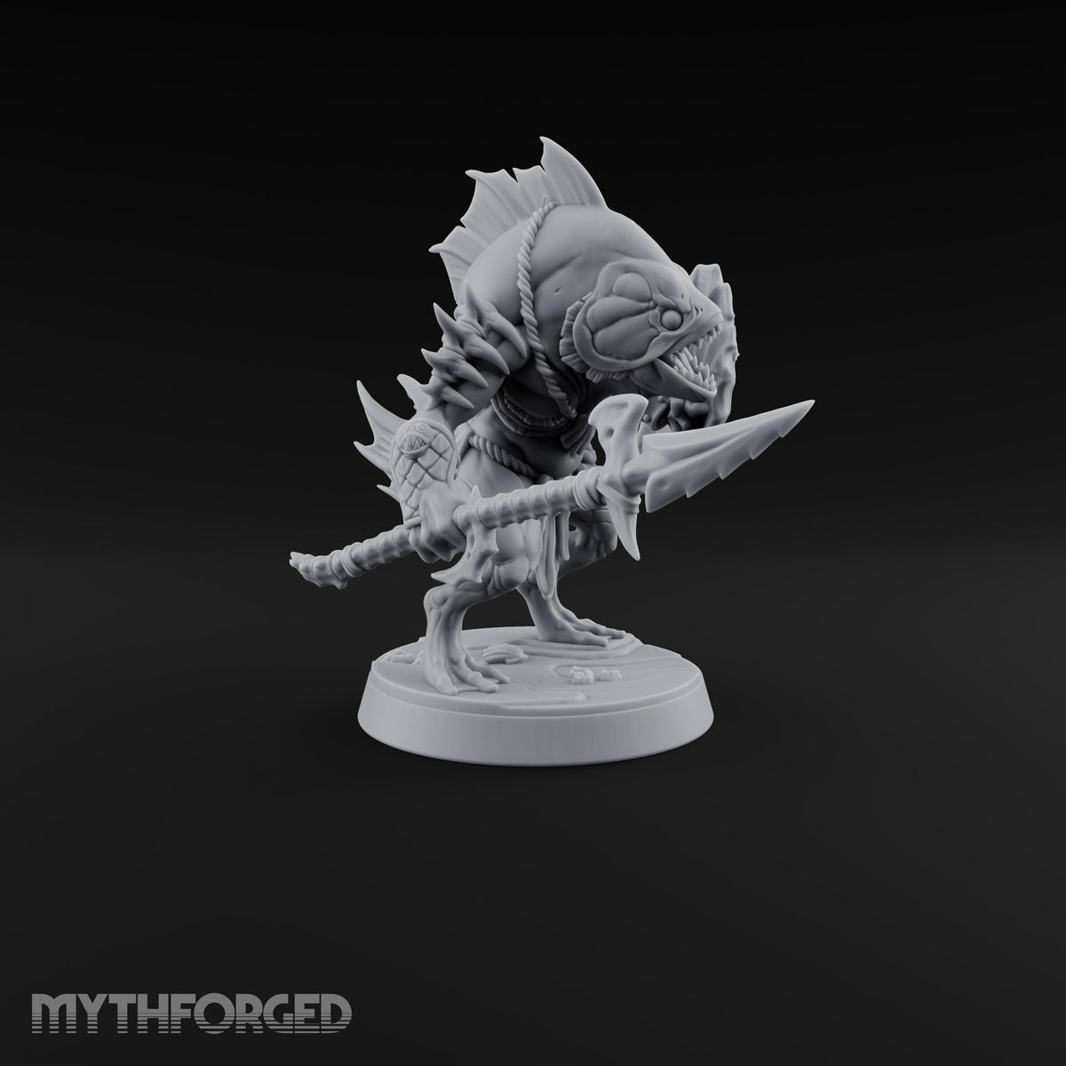 Madness Comes in Shoals Kuo-toa Tide Raider A — Bare-headed