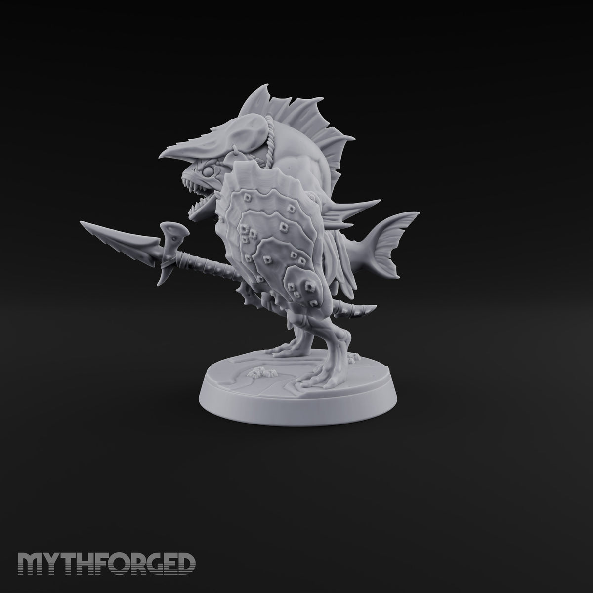 Madness Comes in Shoals Kuo-toa Tide Raider A — Helmeted