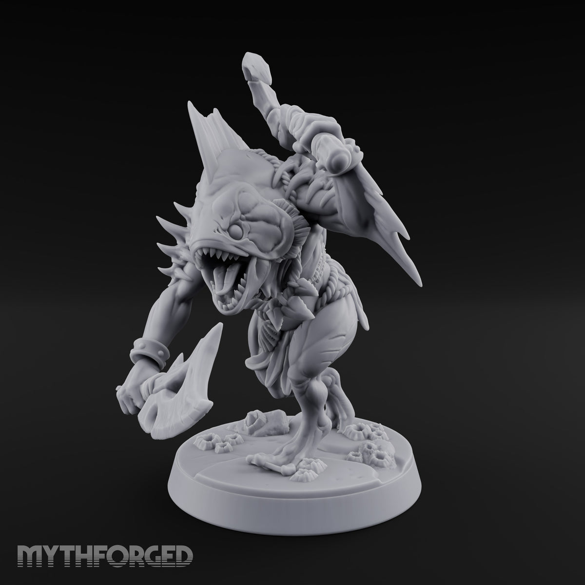 Madness Comes in Shoals Kuo-toa Tide Raider B — Bare-headed