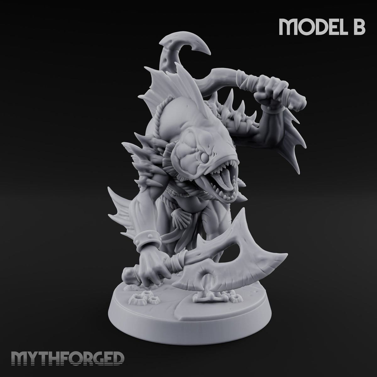 Madness Comes in Shoals Kuo-toa Tide Raider B — Bare-headed