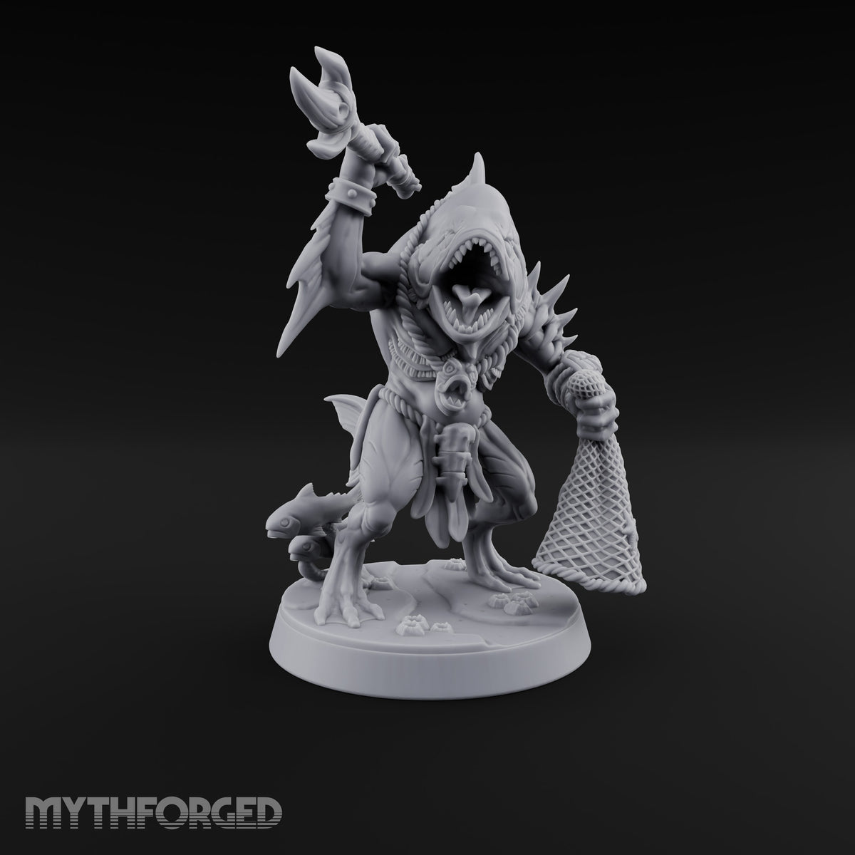 Madness Comes in Shoals Kuo-toa Tide Raider C — Bare-headed