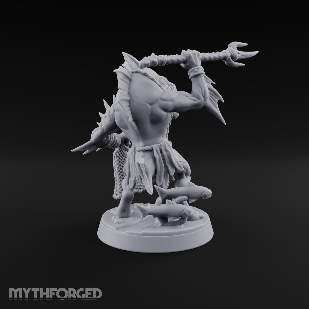 Madness Comes in Shoals Kuo-toa Tide Raider C — Bare-headed