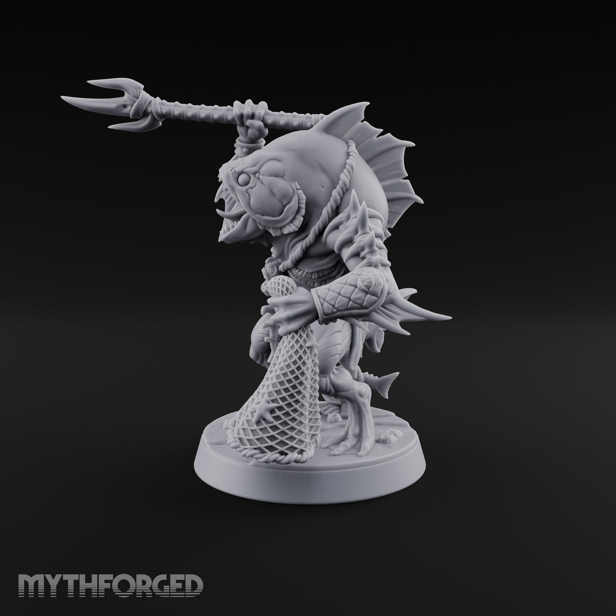 Madness Comes in Shoals Kuo-toa Tide Raider C — Bare-headed