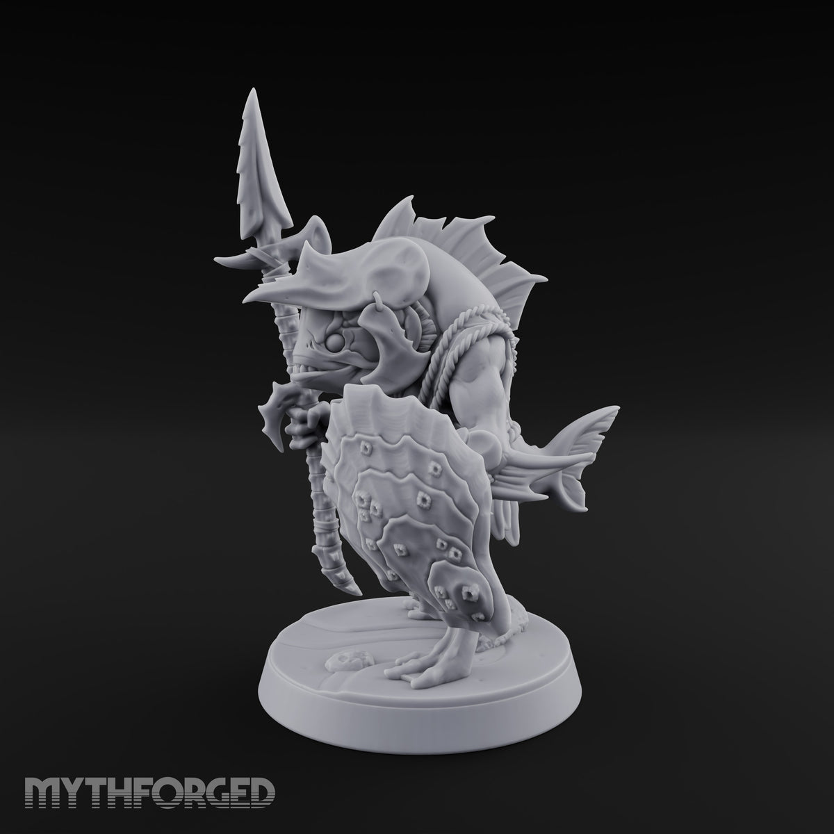 Madness Comes in Shoals Kuo-toa Tide Raider D — Helmeted