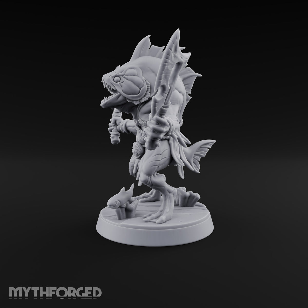 Madness Comes in Shoals Kuo-toa Tide Raider E — Bare-headed