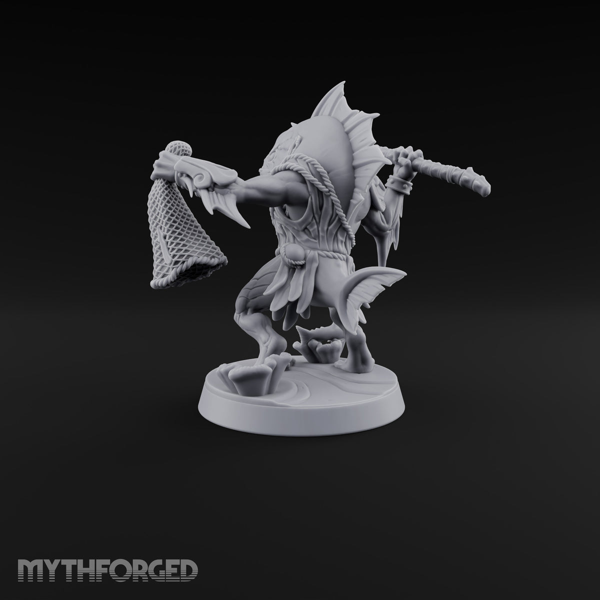 Madness Comes in Shoals Kuo-toa Tide Raider F — Bare-headed