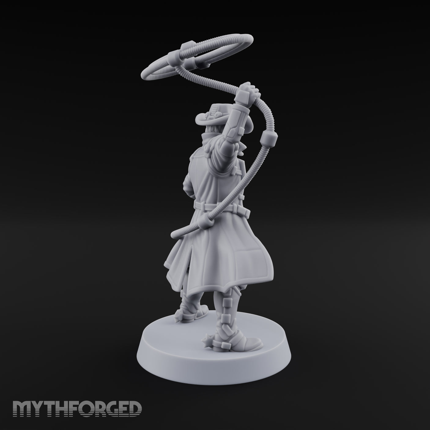Lasso Twirling Space Cowboy Miniature for Dungeons and Dragons, Pathfinder or other TTRPGs