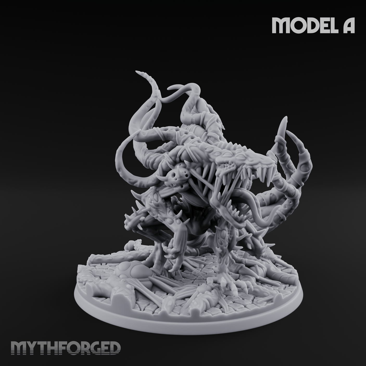 Tentacles Writhing Grell Lurkers Miniature for Dungeons and Dragons, Pathfinder or other TTRPGs