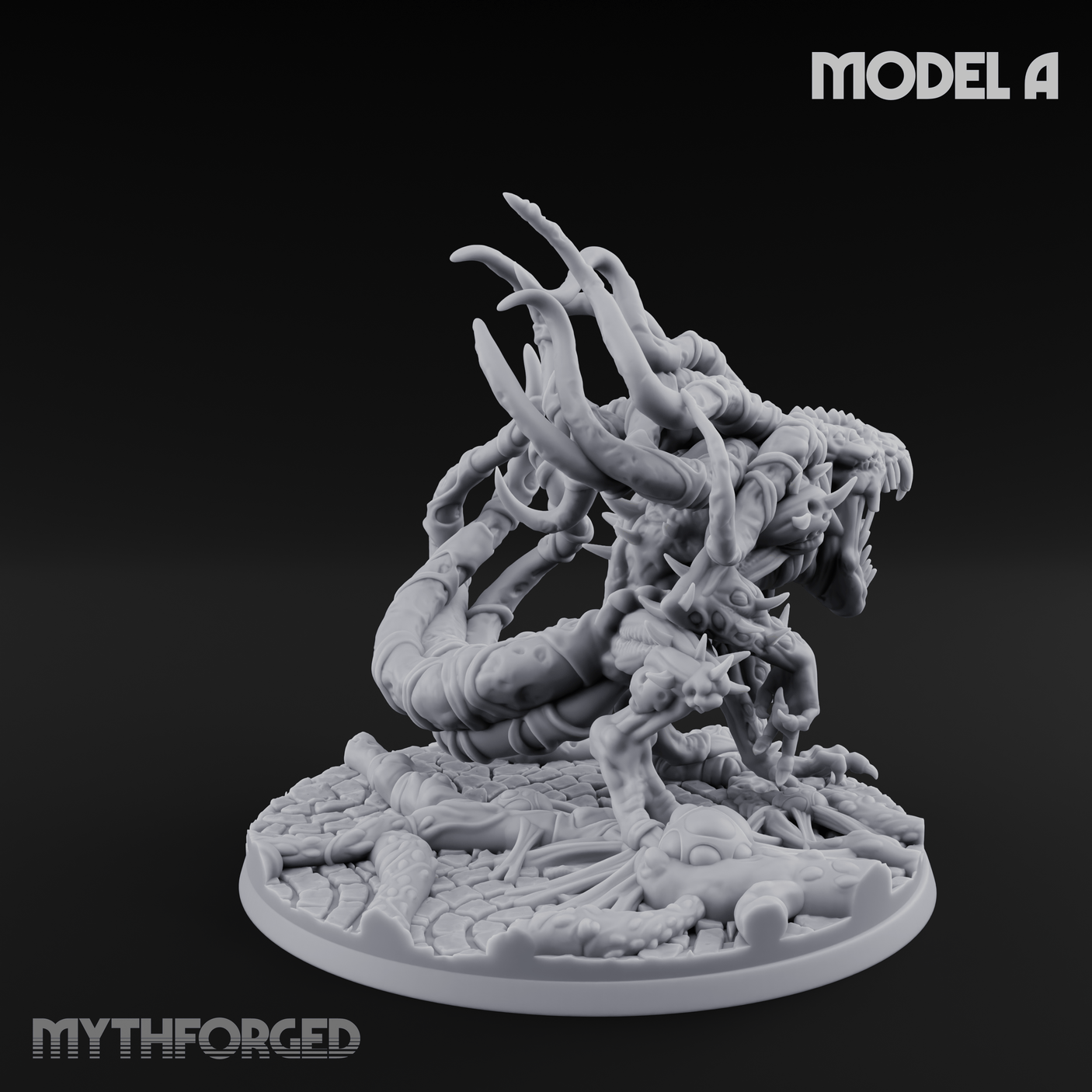 Tentacles Writhing Grell Lurkers A Miniature for Dungeons and Dragons, Pathfinder or other TTRPGs