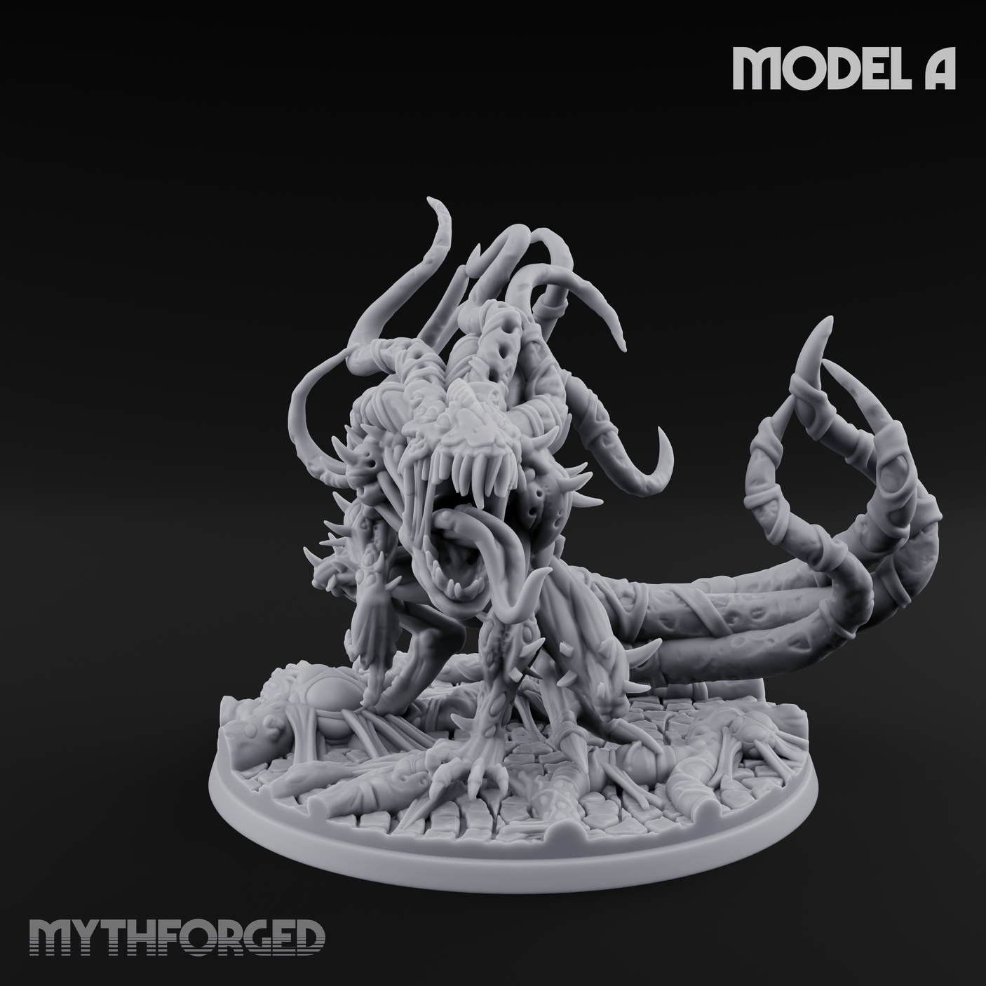 Tentacles Writhing Grell Lurkers A Miniature for Dungeons and Dragons, Pathfinder or other TTRPGs