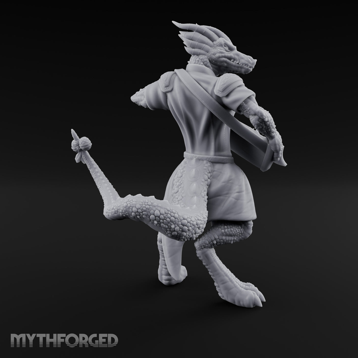 Lute Strumming Dragonborn Bard Miniature for Dungeons and Dragons, Pathfinder or other TTRPGs