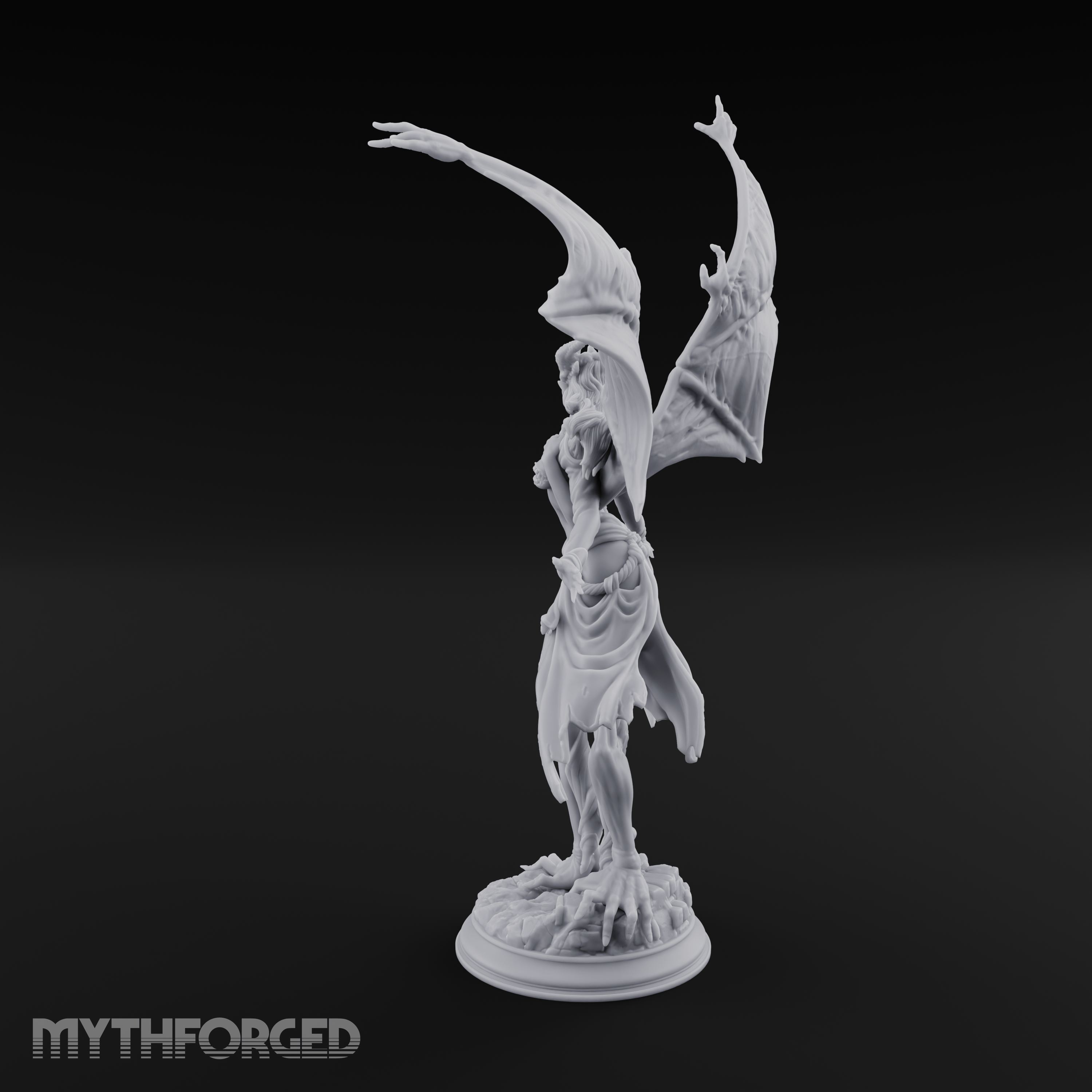 Wings Spread Wide Succubus Seductress