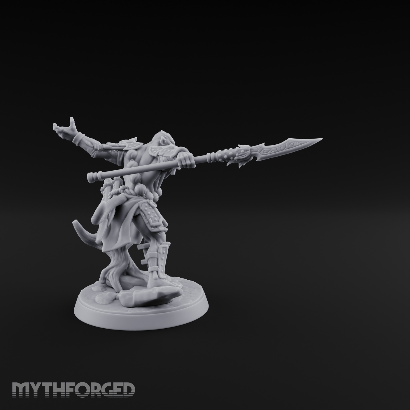 Arm Thrust Commanding Hadozee Warrior Miniature for Dungeons and Dragons, Pathfinder or other TTRPGs
