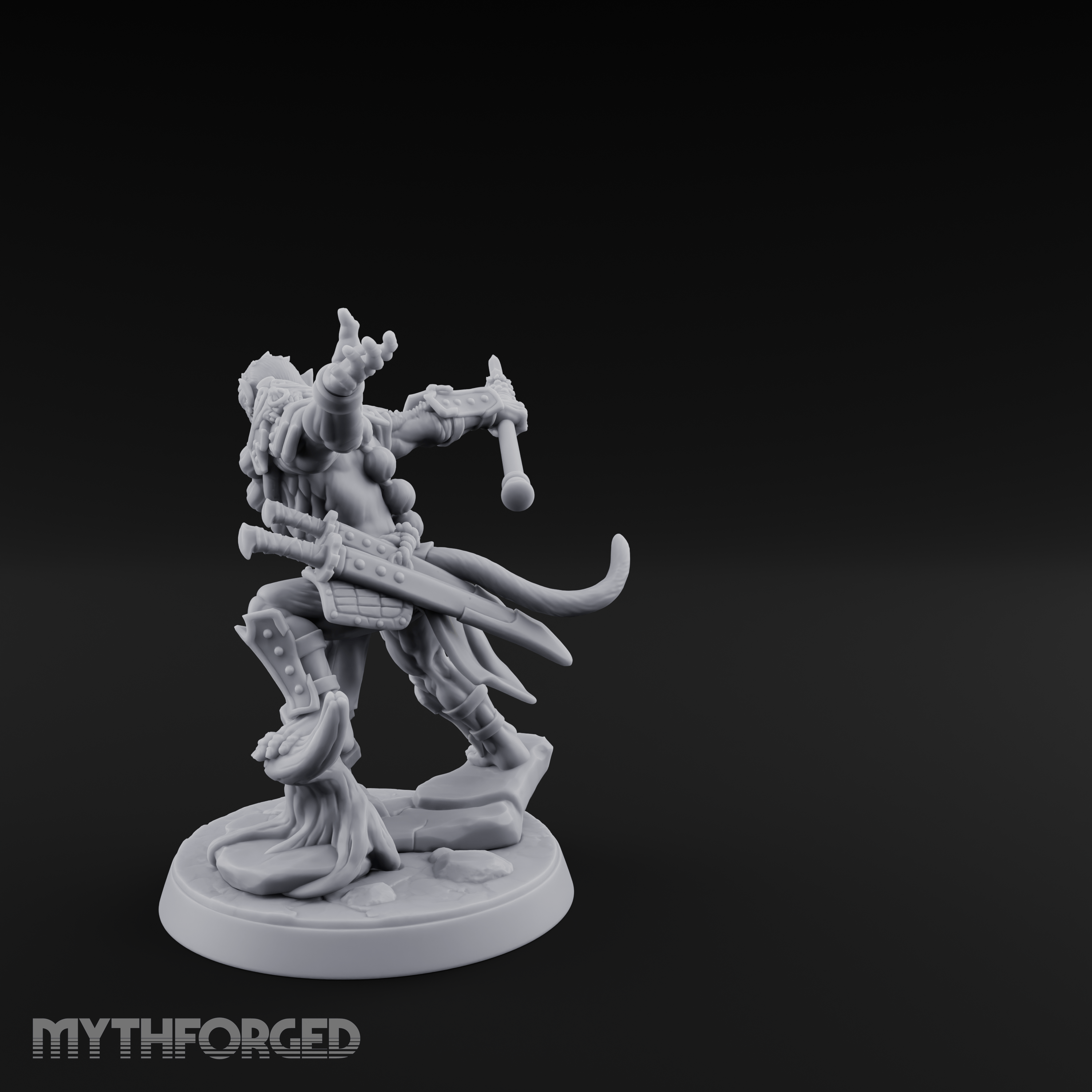 Arm Thrust Commanding Hadozee Warrior