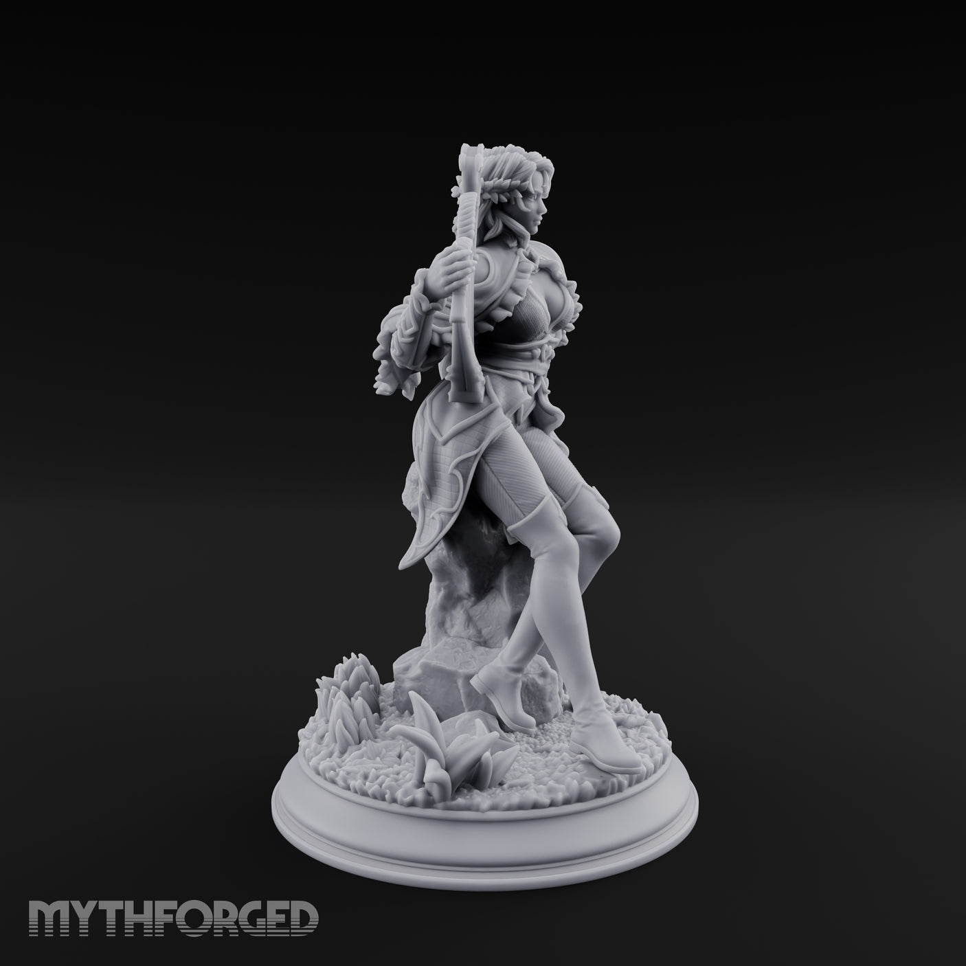 Heartstring Strumming Human Bard Miniature for Dungeons and Dragons, Pathfinder or other TTRPGs