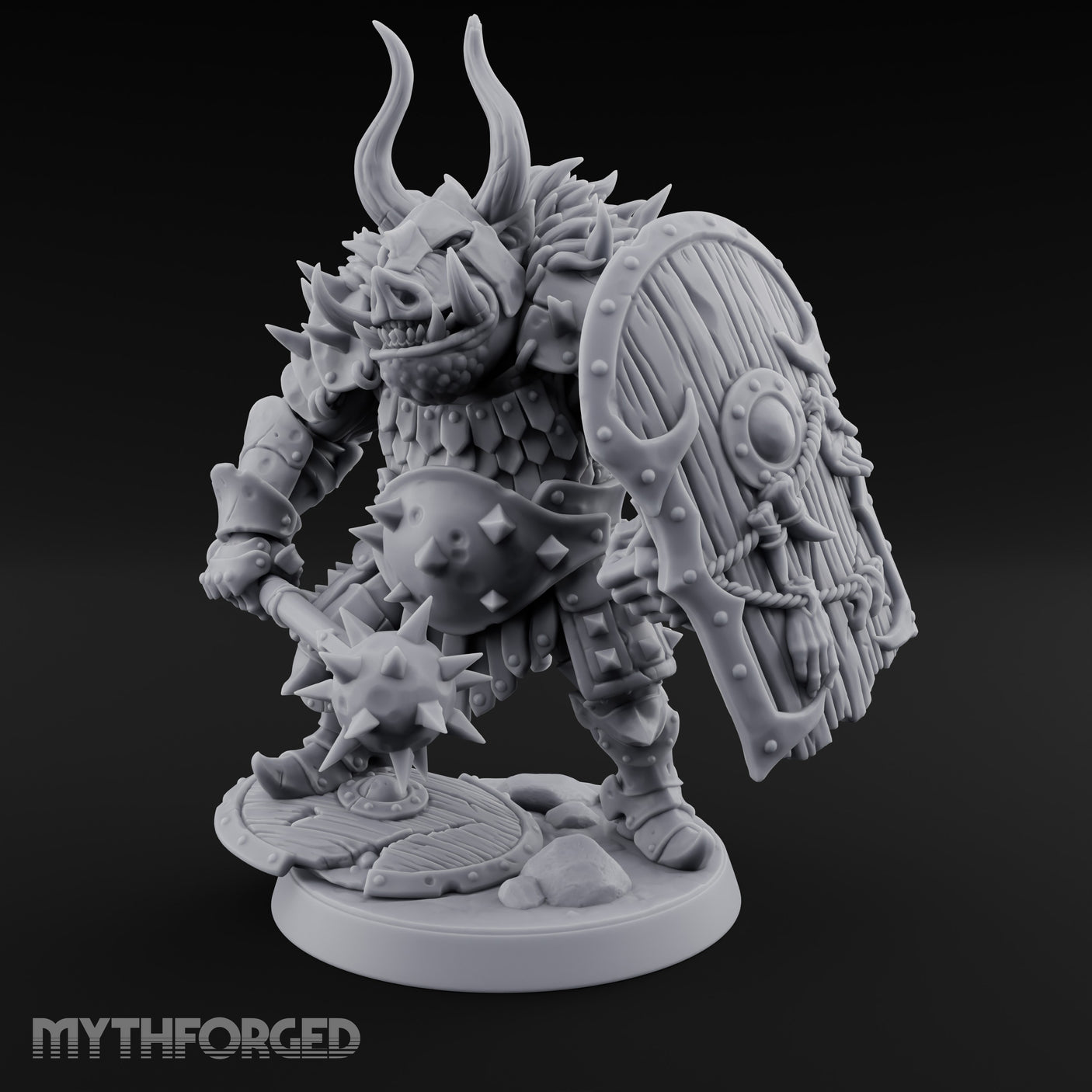 Mace Planting Pig Orc Warrior gallery 1