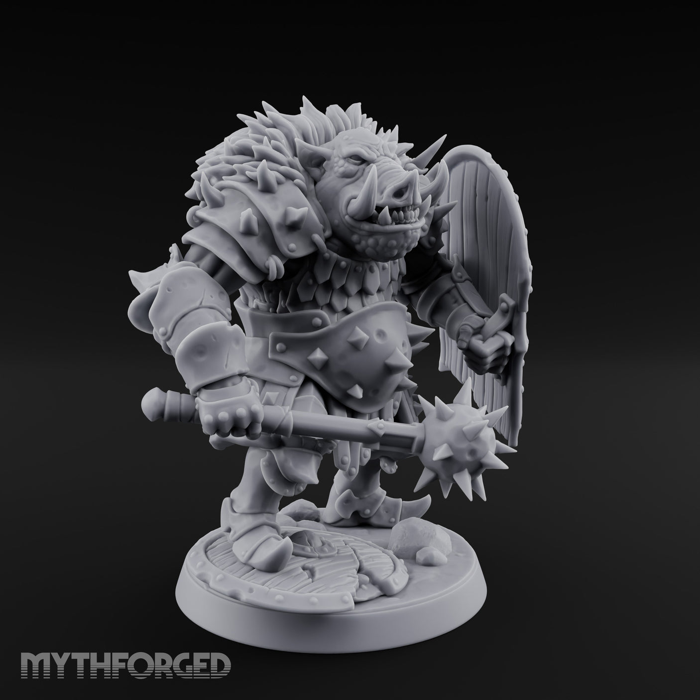 Mace Planting Pig Orc Warrior gallery 6