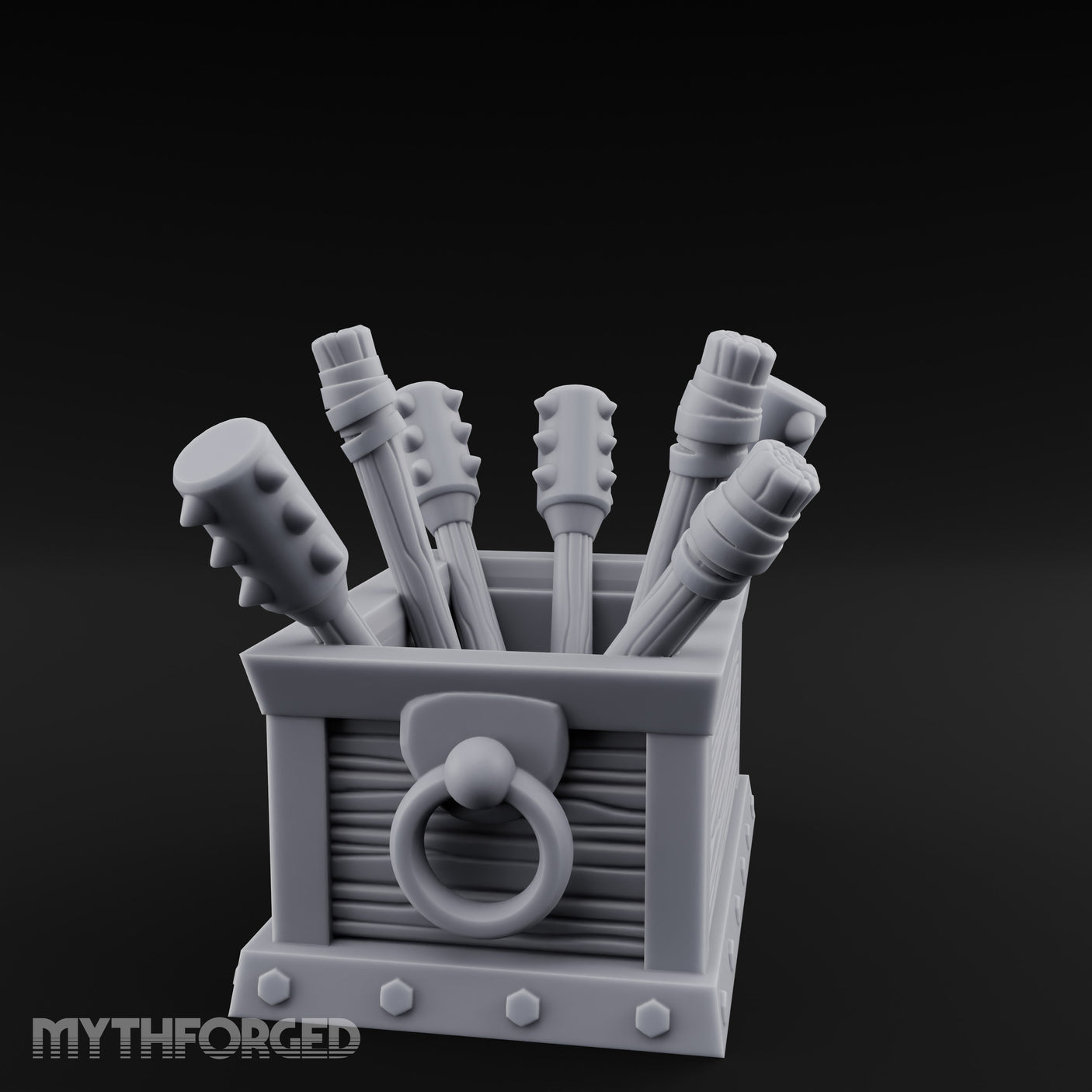 Mace-Stuffed Ring-Handled Weapon Storage Crate gallery 9