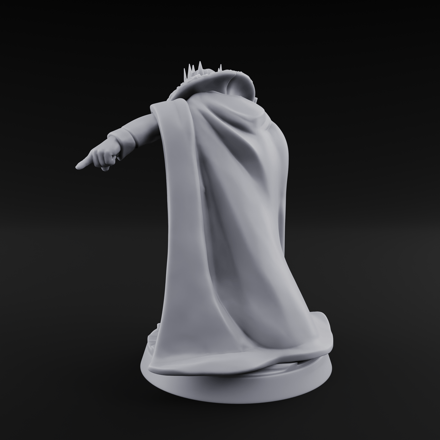 Off With His Head Human King Miniature for Dungeons and Dragons, Pathfinder or other TTRPGs