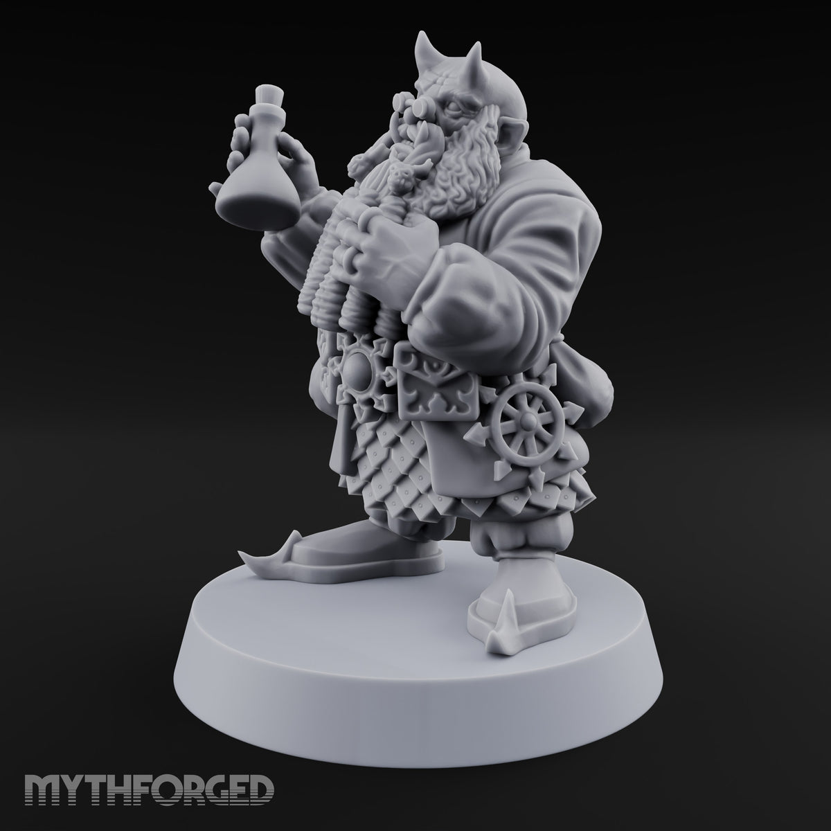 Brimstone Bazaar Regulars Tiefling Merchant B