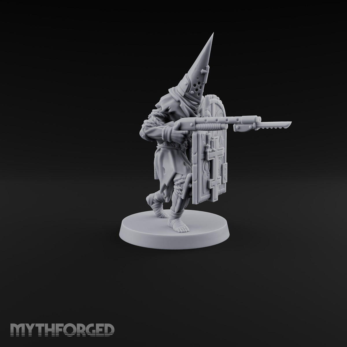 Faith Under Fire Human Pilgrim Gunners Miniature for Dungeons and Dragons, Pathfinder or other TTRPGs