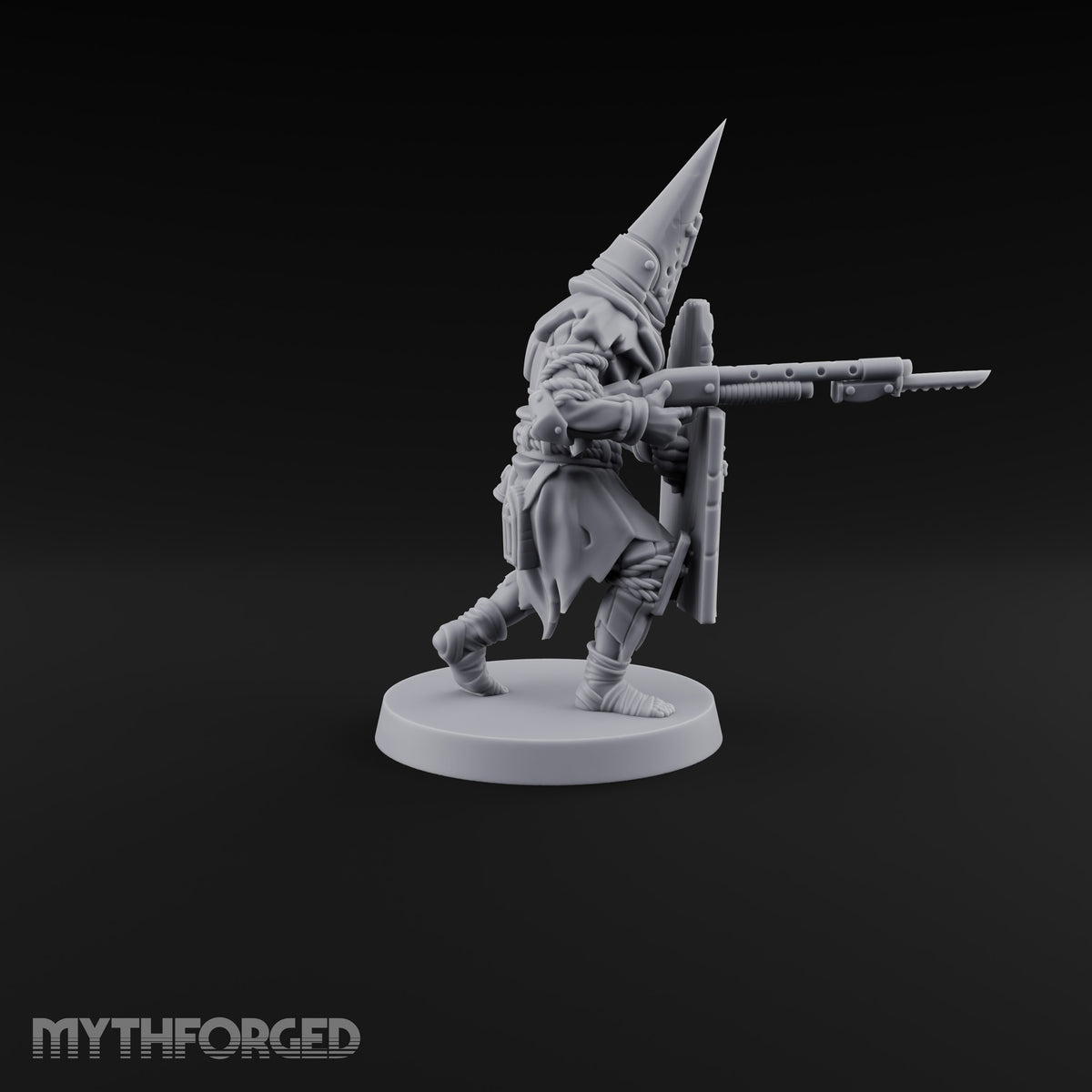 Faith Under Fire Human Pilgrim Gunner B Miniature for Dungeons and Dragons, Pathfinder or other TTRPGs