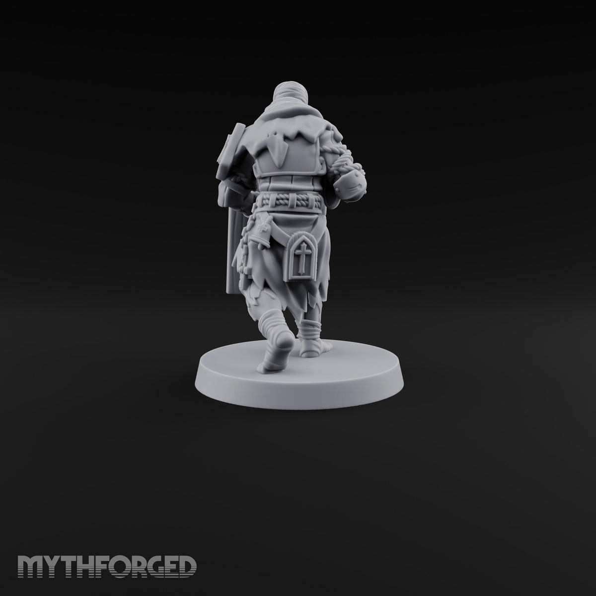 Faith Under Fire Human Pilgrim Gunner B Miniature for Dungeons and Dragons, Pathfinder or other TTRPGs