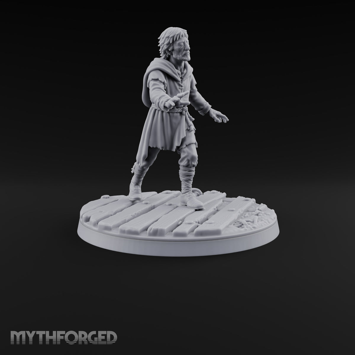 Succumbing to the Change Human Mutants Miniature for Dungeons and Dragons, Pathfinder or other TTRPGs