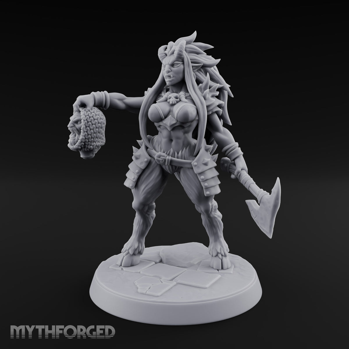 Taking Her Trophy Beastwoman Pin-up — Normal