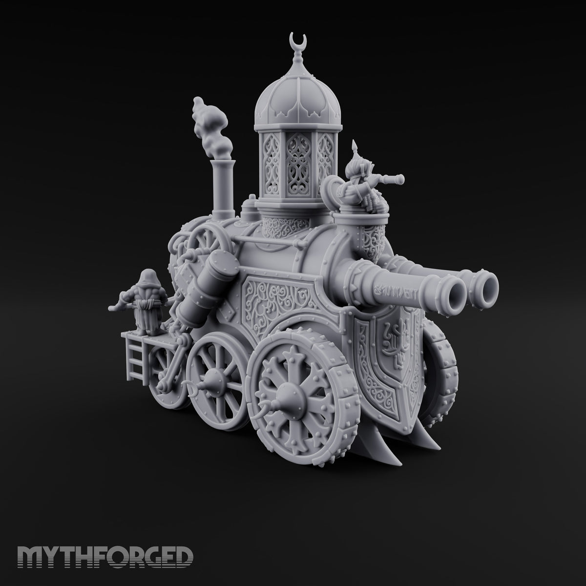 Crescent-Domed Siege Engine Miniature for Dungeons and Dragons, Pathfinder or other TTRPGs