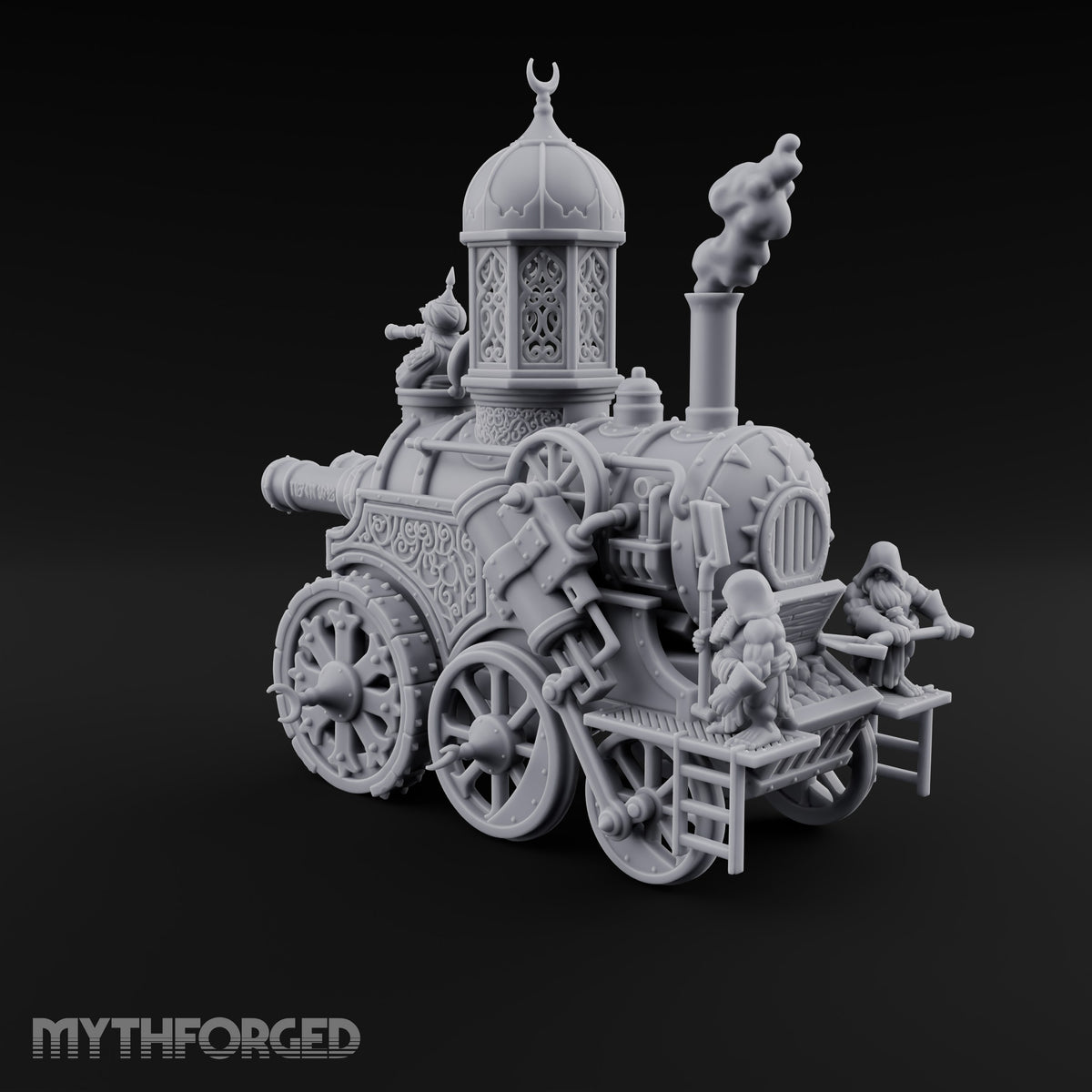 Crescent-Domed Siege Engine Miniature for Dungeons and Dragons, Pathfinder or other TTRPGs