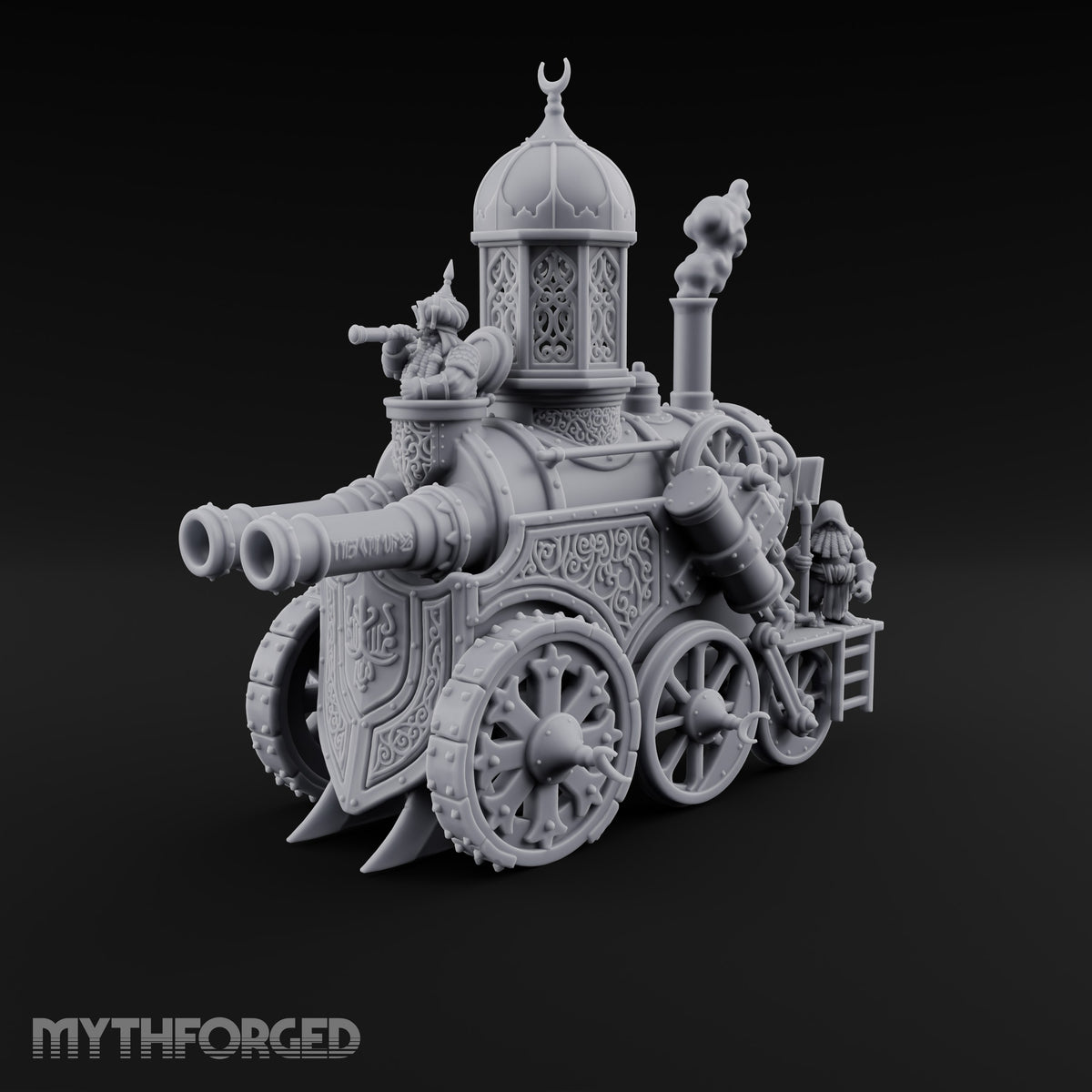 Crescent-Domed Siege Engine Miniature for Dungeons and Dragons, Pathfinder or other TTRPGs