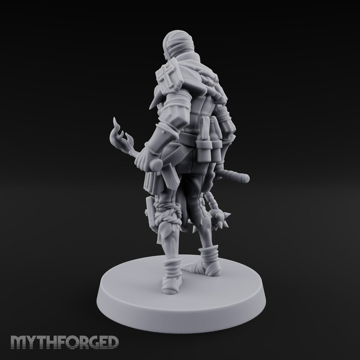 Flame in Hand Human Zealot Miniature for Dungeons and Dragons, Pathfinder or other TTRPGs
