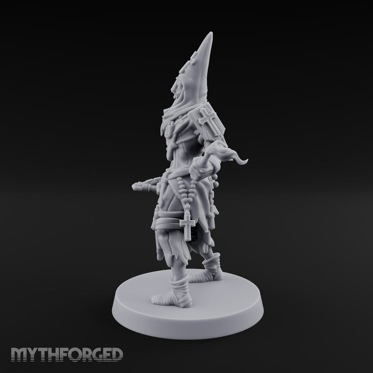 Flame in Hand Human Zealot Miniature for Dungeons and Dragons, Pathfinder or other TTRPGs