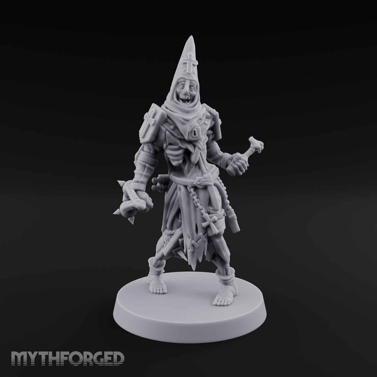 Flame in Hand Human Zealot Miniature for Dungeons and Dragons, Pathfinder or other TTRPGs