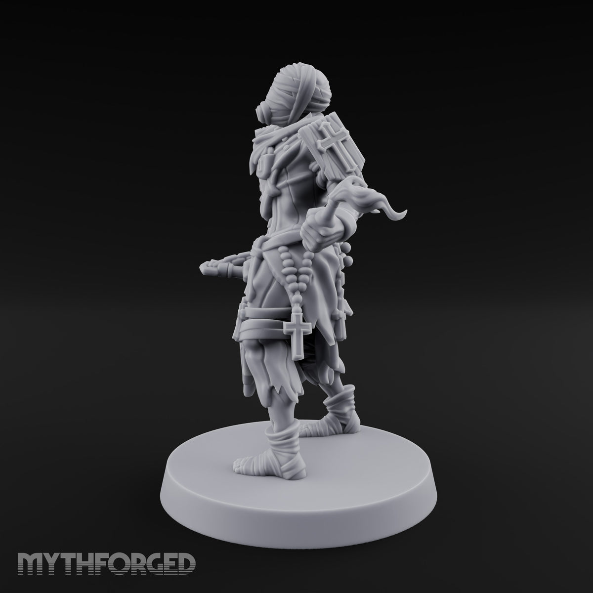 Flame in Hand Human Zealot Miniature for Dungeons and Dragons, Pathfinder or other TTRPGs