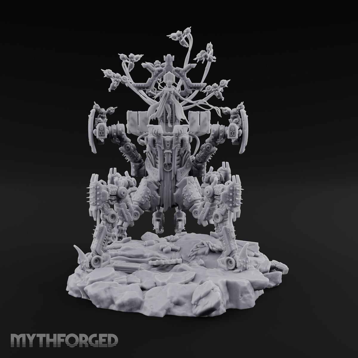 Throne on Spiked Legs Warforged Prophet Walker — Version 1