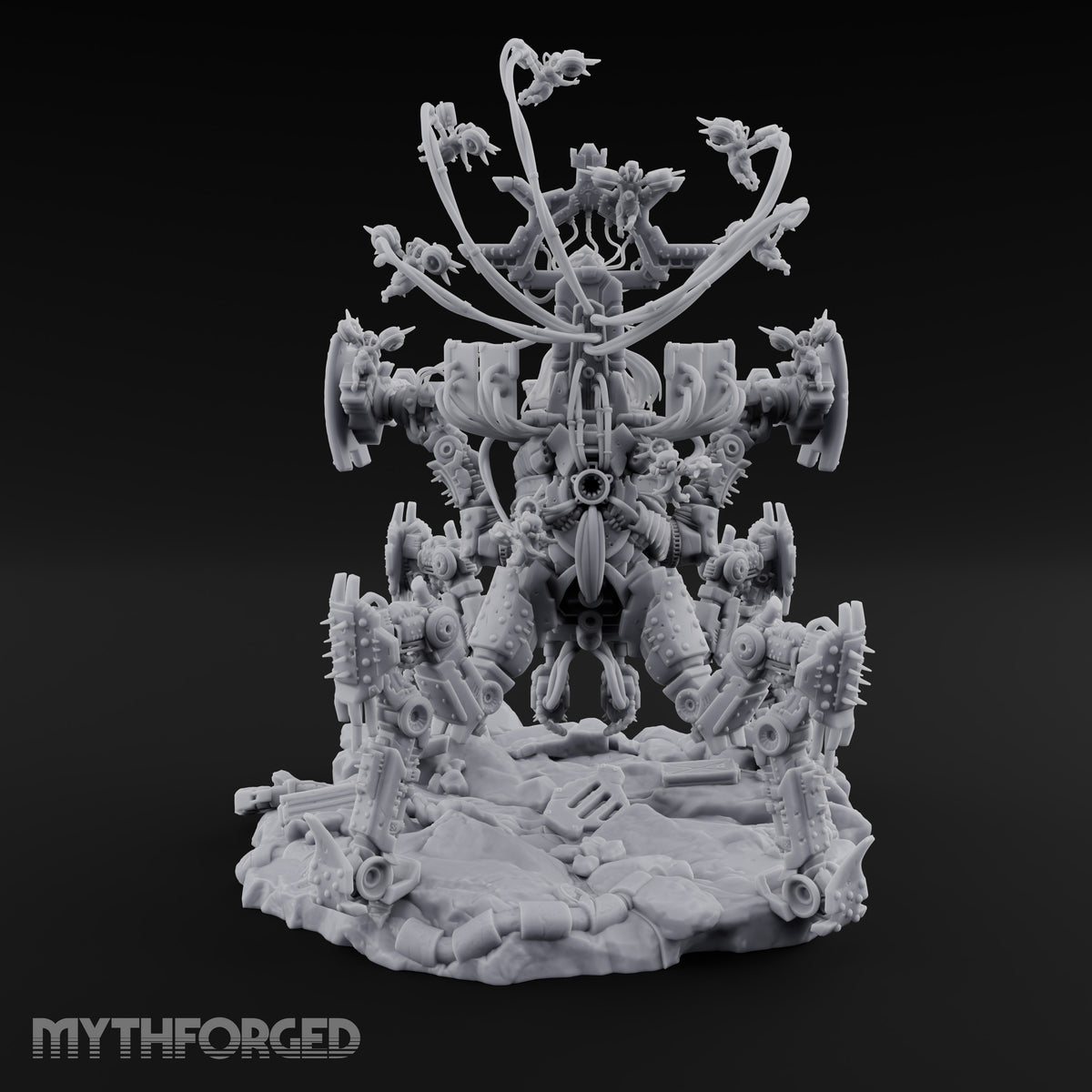 Throne on Spiked Legs Warforged Prophet Walker — Version 2