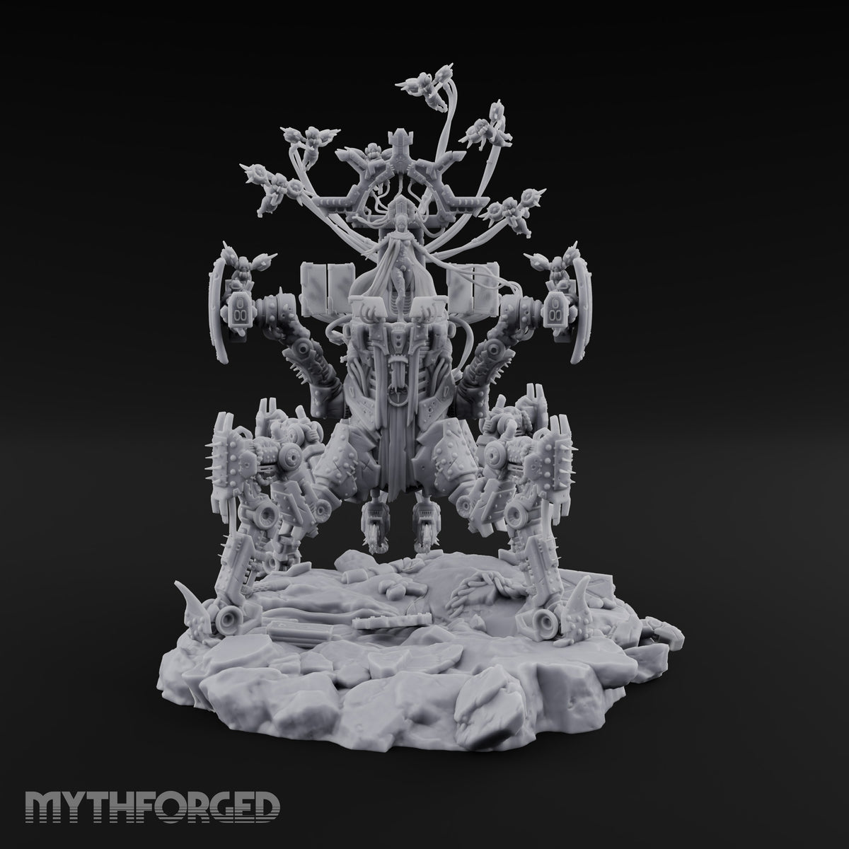Throne on Spiked Legs Warforged Prophet Walker — Version 2