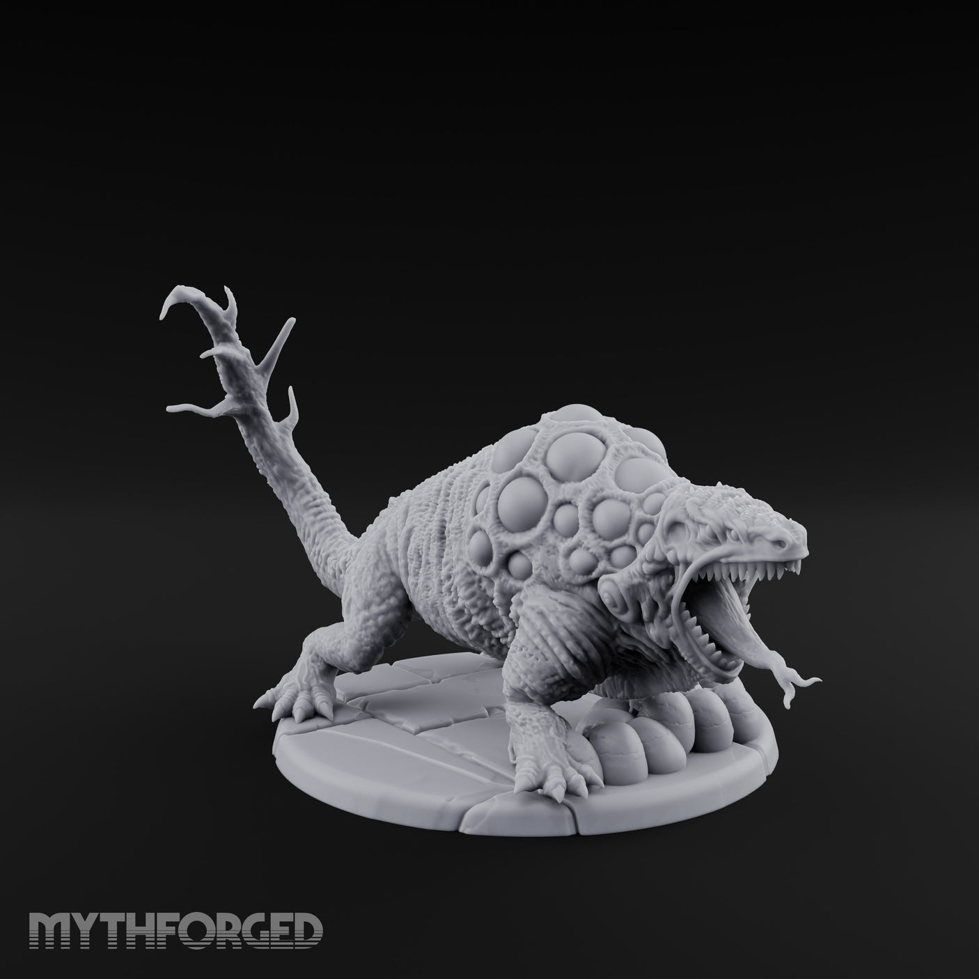 Maw Agape Eggs Guarding Stormseed Beast Miniature for Dungeons and Dragons, Pathfinder or other TTRPGs