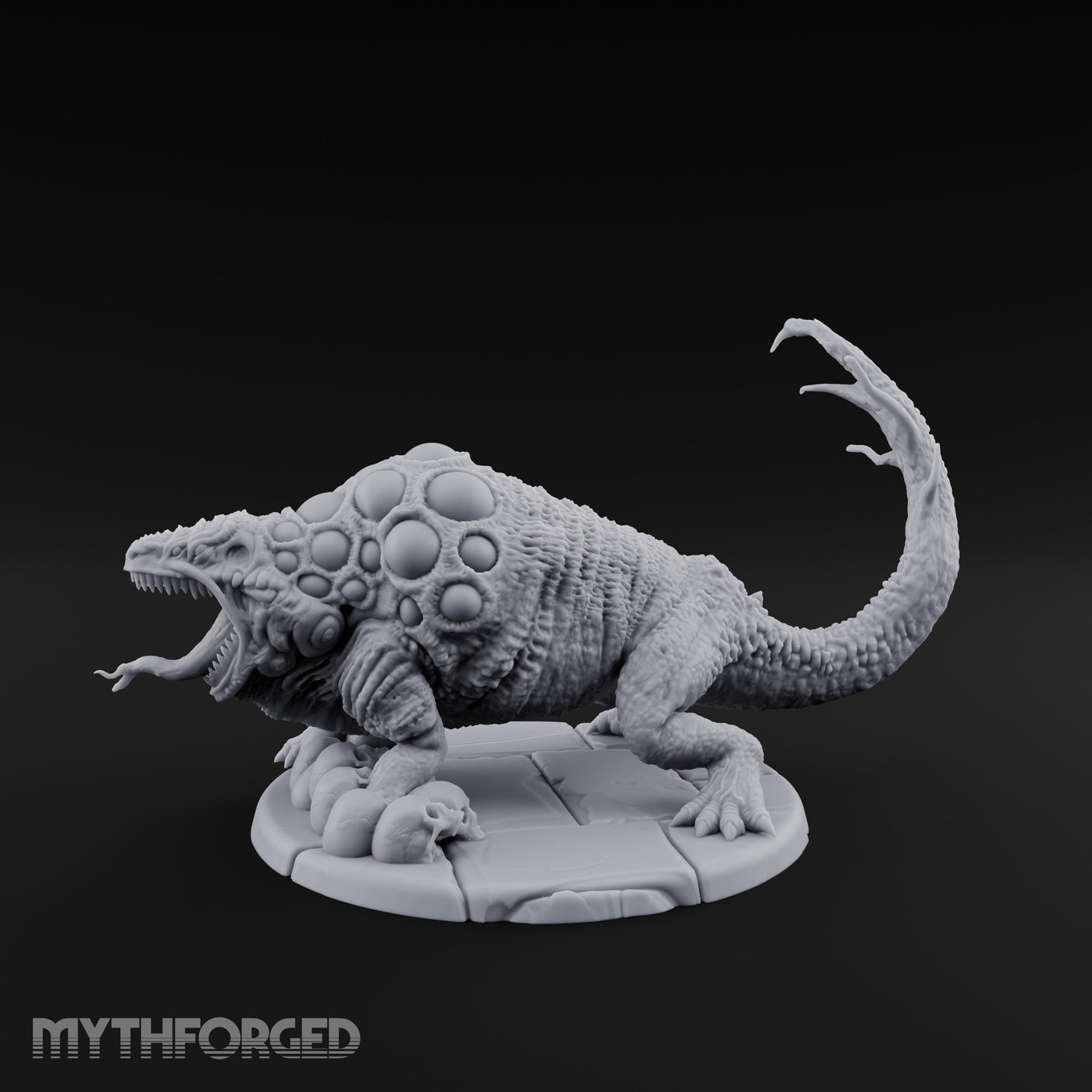 Maw Agape Eggs Guarding Stormseed Beast Miniature for Dungeons and Dragons, Pathfinder or other TTRPGs