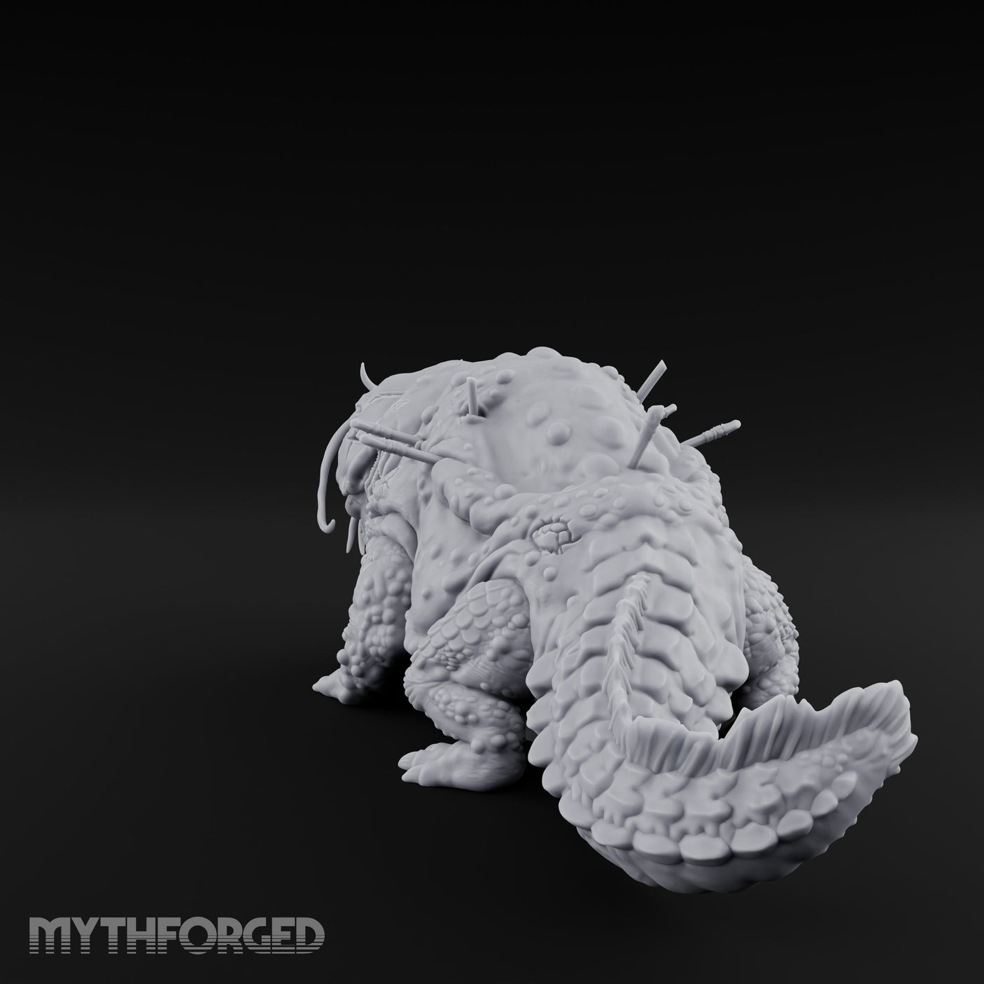 Maw Yawning Fang Splaying Giant Catfish Miniature for Dungeons and Dragons, Pathfinder or other TTRPGs