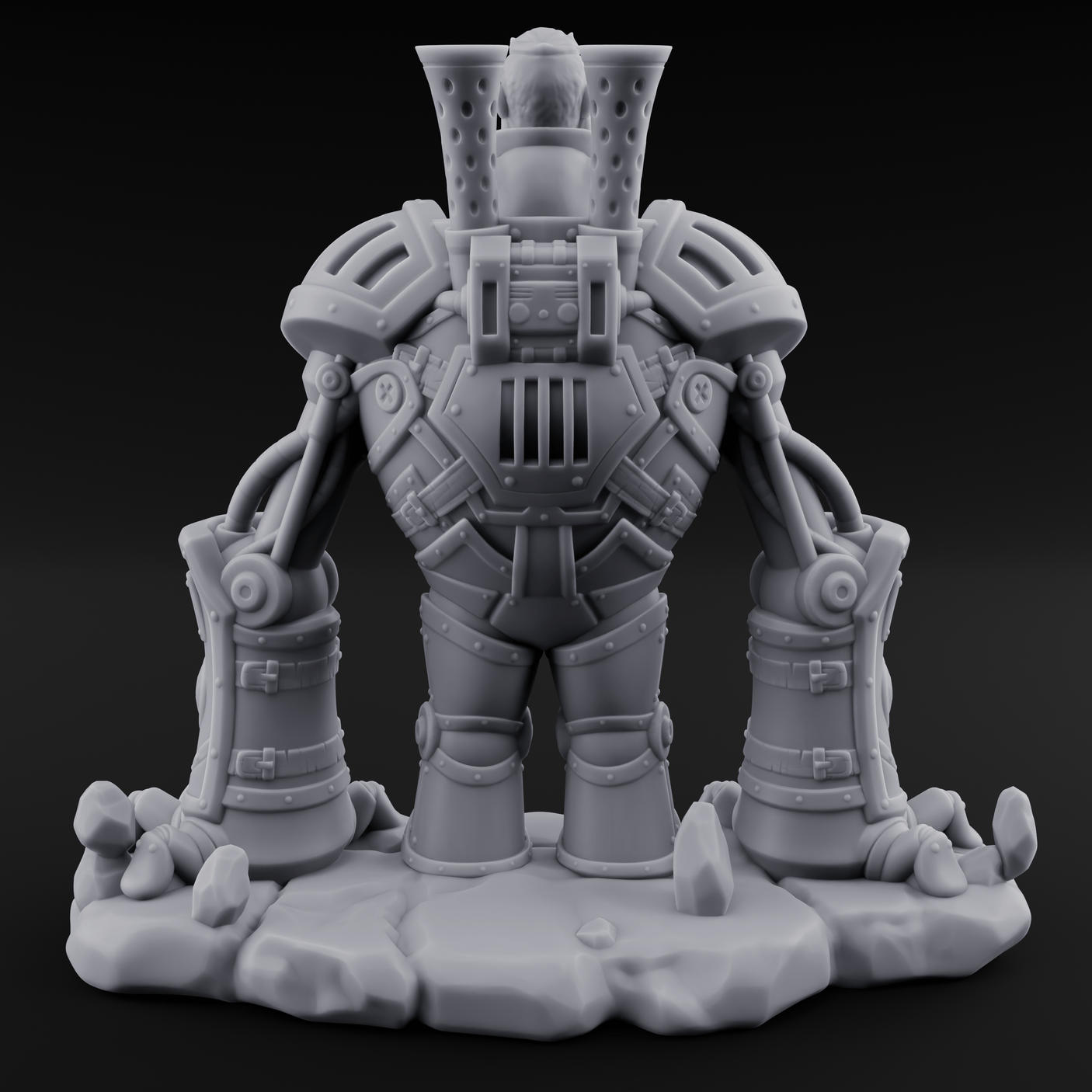 Knuckle Dragging Gnome Mech Pilot Miniature for Dungeons and Dragons, Pathfinder or other TTRPGs