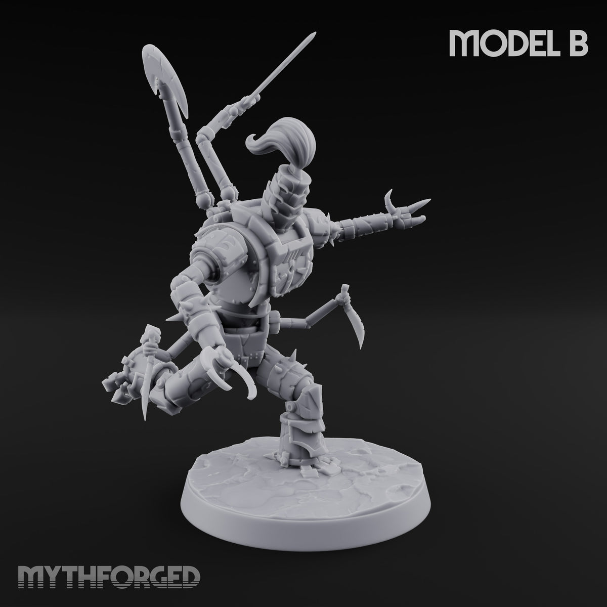 Barrel Chested and Bolted Together Warforged Automaton B