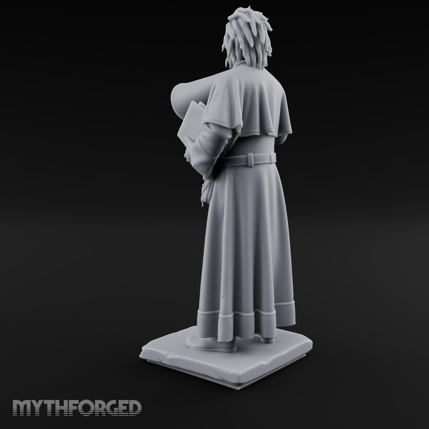 Megaphone Bellowing Human Preacher Miniature for Dungeons and Dragons, Pathfinder or other TTRPGs
