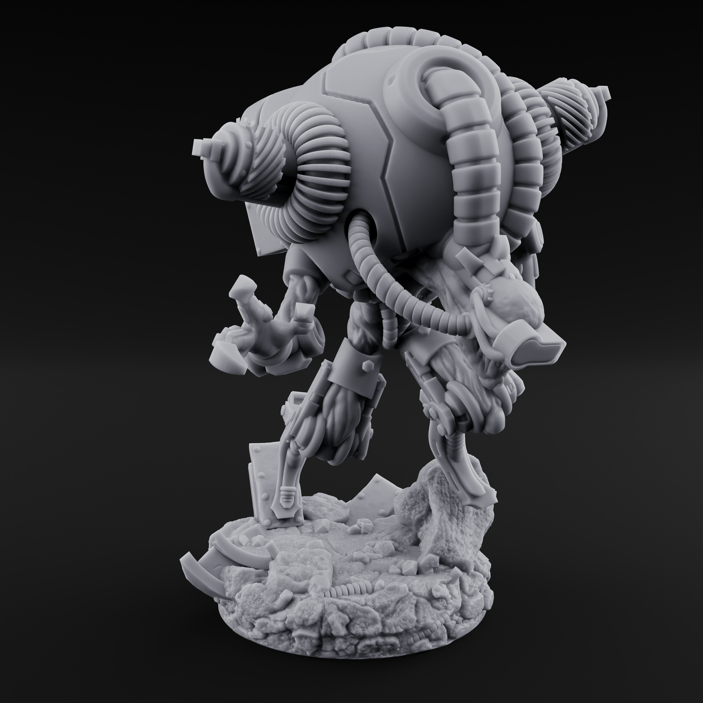 Hose Tangled Firing Cyborg C Miniature for Dungeons and Dragons, Pathfinder or other TTRPGs