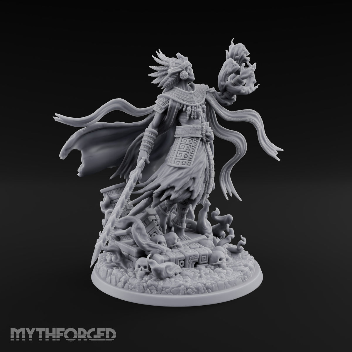 Death Presides, Unhurried Lich Feathered-Headdress Skeletal Lord