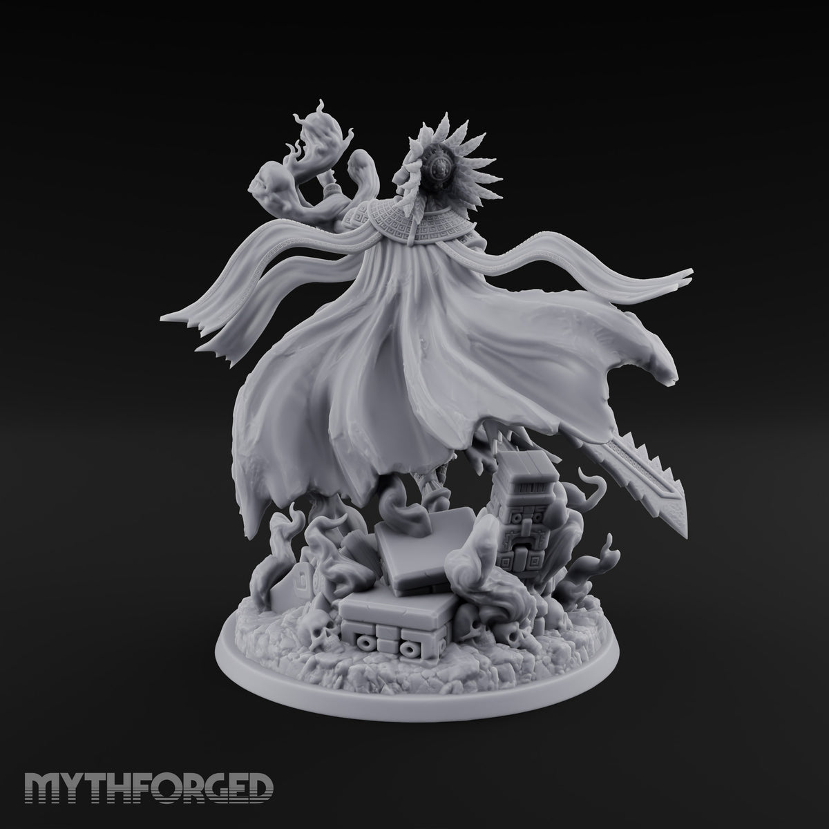 Death Presides, Unhurried Lich Feathered-Headdress Skeletal Lord